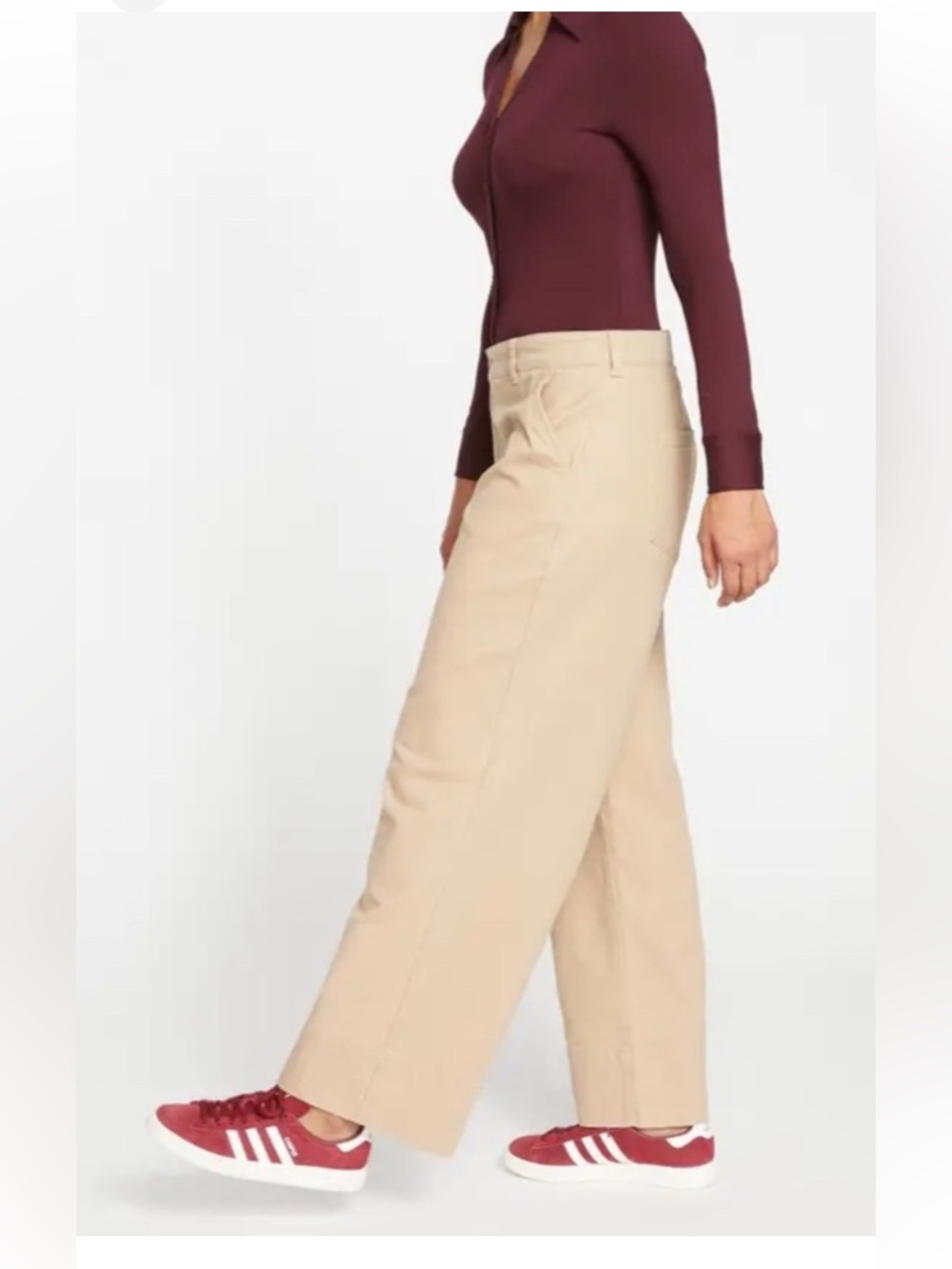 NWT Universal Standard Carol High Rise High Stretch Jeans in Ivory Size XL - Picture 4 of 16